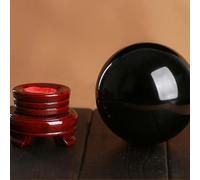 XTVVTODJXT Obsidian Crystal Ball Ornaments Living Room Office Entrance Feng Shui Ball,10cm