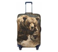 XTYGETY Bear Running - Funda protectora para maletas de 18 a 32 pulgadas, Black, XL