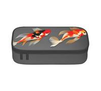 XTYGETY Estuche de tela Oxford tradicional con lunares de carpas koi, estuche para lápices, estuche para marcadores, oficina, universidad, almacenamiento de bolígrafos