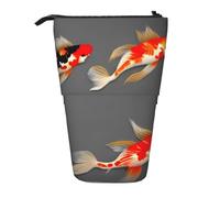 XTYGETY Estuche telescópico de tela Oxford, diseño tradicional de carpas koi con lunares