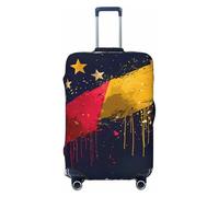 XTYGETY Funda protectora de equipaje con estampado de la bandera de Venezuela para maletas de 45,7 a 81,3 cm, Black, XL