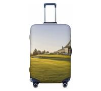 XTYGETY Funda protectora para equipaje con estampado de palos de golf, para maletas de 18 a 32 pulgadas, artículos esenciales de viaje, Black, M