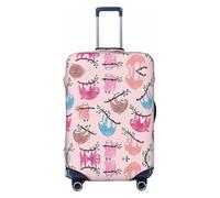XTYGETY Funda protectora para maleta, con estampado de perezoso travieso, se adapta a maletas de 18 a 32 pulgadas, artículos esenciales de viaje, Black, XL