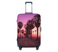 XTYGETY Funda protectora para maleta, diseño de nubes coloridas, diseño de palmeras y 4 colores para maletas de 18 a 32 pulgadas, esenciales de viaje, Black, S
