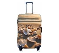XTYGETY Funda protectora para maleta, diseño de paisaje en la playa, para maletas de 18 a 32 pulgadas, esenciales de viaje, Black, S