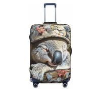 XTYGETY Funda protectora para maletas de 45,7 a 81,3 cm, con estampado de koala durmiendo, Black, XL