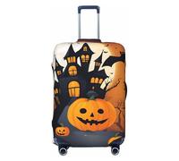 XTYGETY Happy-Halloween-Vector 1 - Funda protectora para maletas de 18 a 32 pulgadas, Black, S