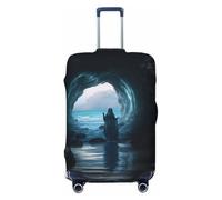 XTYGETY The Sea Witch - Funda protectora de equipaje con estampado inspirado en la bruja del mar para maletas de 18 a 32 pulgadas, artículos esenciales de viaje, Black, S
