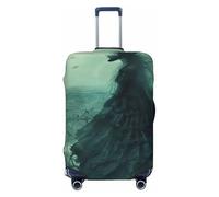 XTYGETY The Sea Witch - Funda protectora de equipaje con estampado inspirado en la bruja del mar para maletas de 18 a 32 pulgadas, artículos esenciales de viaje, Black, XL