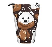 XTYGETY White Bear - Estuche telescópico de tela Oxford con diseño de oso marrón