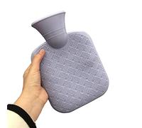 XTYPE Bolsa de agua caliente duradera calentador de invierno bolsa de agua caliente multiusos botella de agua caliente de látex (color: morado)