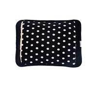 XTYPE Bolsa de agua caliente eléctrica de invierno calentador de manos botella de agua caliente mano Po inserto carga eléctrica bolsa de agua caliente enchufe calentador de manos (color: negro punto)