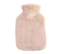 XTYPE Botella de agua caliente de invierno más cálida Caucho natural puro Acogedor gris cubierta cuello espalda cintura mano cama caliente (color: E)
