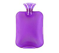 XTYPE Calentador de manos reutilizable linda botella de agua caliente llena de vientre mini a prueba de explosiones portátil invierno (color: morado)