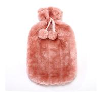 XTYPE Funda de forro polar de piel sintética cálida a prueba de frío, funda protectora de invierno extraíble de felpa para botella de agua caliente, fundas de conservación del calor (color: rosa)