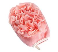 XTYPE Guantes de ducha exfoliantes removedor de manos cepillo de limpieza corporal esponja baño masaje toalla para ducha (color: rosa)