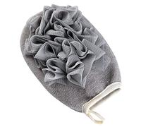 XTYPE Guantes de ducha exfoliantes removedor de manos cepillo de limpieza corporal esponja baño masaje toalla para ducha (color: gris)