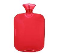 XTYPE Nueva botella de agua caliente transparente de alta densidad PVC a prueba de explosiones bolsa de agua caliente para masaje cuidado de la salud (color: rojo)