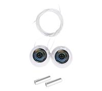 Xuancai 2 cordones perezosos con innovador alambre de metal de bloqueo automático de tornillo sin atar cuerdas de zapatos para calzado diario sin cordones de zapatos, Blanco Ciencia Ficción Azul