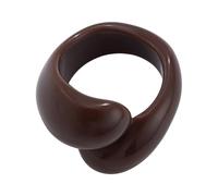 Xuancai Anillos acrílicos coloridos de doble gota, hechos a mano, accesorios de declaración para mujeres, accesorios de fiesta, accesorio de dedo cómodo de llevar, talla única, como se describe, como