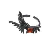 Xuancai Anillos inspirados en cuervos misteriosos, joyería gótica, accesorio de uso versátil, regalo de moda para cumpleaños, aniversario, anillos góticos de cuervo, diseño único