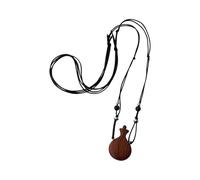Xuancai Cadena de cuentas de madera inspirada con un pequeño colgante de caldera y calabaza, casual, elegante, regalo de joyería, collar de cuentas de madera vintage, One Size, como se describe, como
