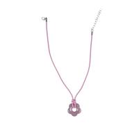 Xuancai Collar retro trenzado de flores grandes, cadena de clavícula, cadena para el cuello, accesorios de cadena de cuello hueco, collar con colgante de flor grande para mujer, talla única, como se