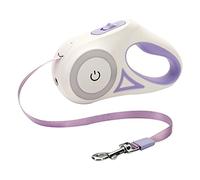 Xuancai Correa para perro, cuerda de tracción, anillos de serpentina, foco de carga, luz nocturna LED, alta practicidad, correas de paseo para mascotas, regalo con luces LED