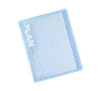 Xuancai Cuaderno planificador de papel suelto protegido con bordes reforzados, tamaño grande, cubierta transparente para estudiantes, uso profesional, bloc de escritura recargable