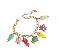 Xuancai Cuentas de cerámica vibrantes en color dopamina para mujeres modernas que buscan un accesorio elegante para elevar su aspecto