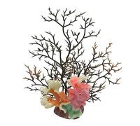 Xuancai Decoración de arrecife artificial para acuario, criatura marina, terrario, hábitat subacuático, plantas artificiales