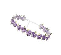 Xuancai Elegante gargantilla de encaje floral ajustable, accesorio de joyería romántica para mujeres y niñas de moda para uso diario