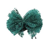 Xuancai Elegante gargantilla de tela con flores para mujer, cadena de clavícula con lazo, cadena larga con cordones, gargantilla de flores de moda para mujer, talla única, como se describe, como se