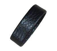 Xuancai Grains - Clip de cuero para cinturón sofisticado, cuero vacuno, anillos para cinturón para atuendos profesionales, hecho a mano, Negro, Talla única