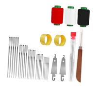 Xuancai Juego de costura portátil de acero para jeans y reparaciones, herramienta compacta para enhebrar para todos los niveles de habilidad, kits de costura para adultos