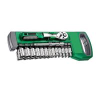 Xuancai Juego de llaves de trinquete ajustables ergonómicas y antideslizantes, paquete completo de accesorios para mecánicos y artesanos, juego de llaves de vaso de acero para reparación de