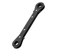 Xuancai Juego de llaves de trinquete de dos direcciones de 6 a 21 mm, doble cabeza, resistente a la corrosión, galvanizadas, herramienta rápida, reparación de espacio apretado, palancas reversibles