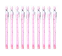 Xuancai Lápices apilables de plástico emergente con goma de borrar, multicolor, translúcido, multipunto, sin afilar, no afilar