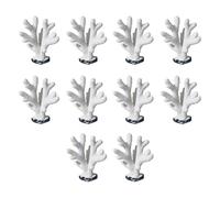Xuancai Paquete de 10 corales artificiales para plantas de agua submarinas, peceras, acuarios, decoración para peceras y decoración de paisajes