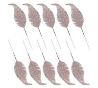 Xuancai Paquete de 10 hojas de árbol de Navidad de alta calidad con plástico a prueba de decoloración para uso resistente en festivales durante mucho tiempo