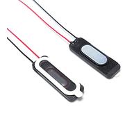 Xuancai Paquete de 2 altavoces portátiles 2809 de 8 ohmios y 1 W con cable negro para modificación de portátil