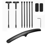 Xuancai Protectores de barro ajustables para neumáticos delanteros y traseros, universales, resistentes al viento, para bicicleta de montaña, fácil de instalar, bicicleta de montaña, fácil de instalar