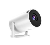 Xuancai Proyector inalámbrico de proyección de pantalla móvil, corrección de enfoque automático, sonido estéreo tipo C, carga para teléfonos celulares, tabletas, teléfonos inteligentes, proyectores