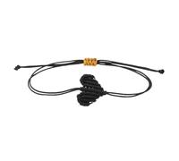 Xuancai Pulseras artesanales a juego para parejas, diseño de corazón, cordón de algodón suave hecho a mano, joyería romántica, regalo romántico, pulsera de viaje para parejas, talla única, como se