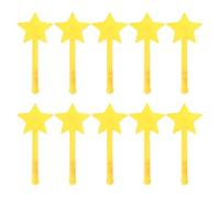 Xuancai Varitas mágicas intermitentes LED de mano, juguete colorido de palo, regalo de cumpleaños, juguete brillante, suministros de celebración, 10 unidades, varita de hadas de estrella