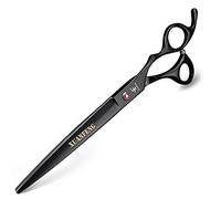 XUANFENG Tijeras de peluquería profesional de 8 pulgadas Japón 440C Tijeras de corte Peluquería Herramienta de peinado (Negro)
