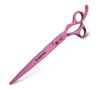 XUANFENG Tijeras profesionales de peluquería de 8 pulgadas Japón 440C tijeras de corte herramienta de peluquería (rosa)