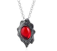 XUANHEY Collar de cosplay rojo amuleto anime colgante joyería DMC fiesta Halloween carnaval disfraz accesorios, talla única, Collar, No es una piedra preciosa