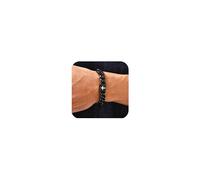 XUANPAI Pulsera para hombre con cruz de Cristo - Jesucristo Crucifijo Hombres Acero Inoxidable Pulsera Regalo para Marido Hermano Papá, Eine Grösse, Acero inoxidable, No.