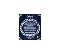 XUANPAI Pulsera para hombre con grabado, regalos para hombres, elemento de amor en mi tesoro, pulsera cubana, regalo para marido, regalo para hombre, cumpleaños, día de San Valentín, Kleine, Acero